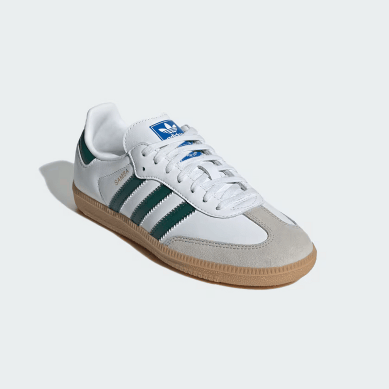 adidas Samba OG Kids Cloud White Collegiate Green