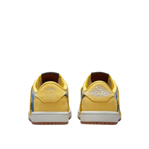 Tênis Travis Scott x Air Jordan 1 Low Og Canary Amarelo