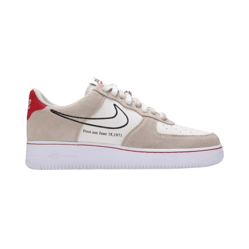 Nike Air Force 1 Low First Use Light Sail Red